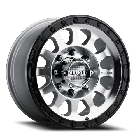 Method MR315 17x8.5 +25mm Offset 8x6.5 8x165 130.81mm CB Machined Wheel - Gloss Black Lip