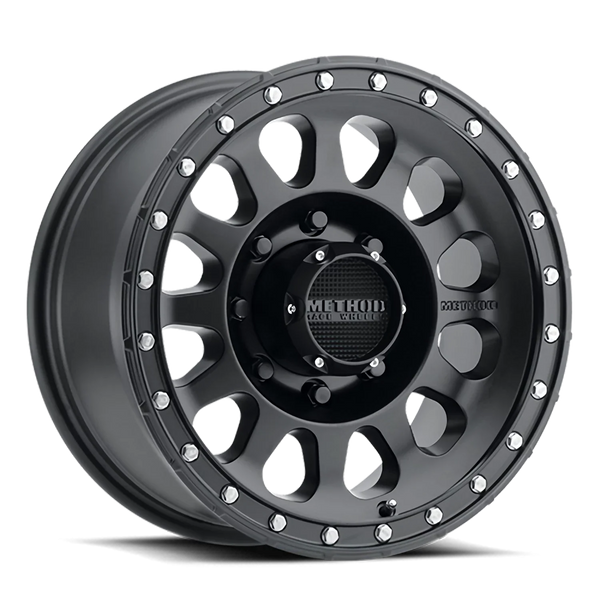 Method MR315 17x8.5 0mm Offset 8x6.5 8x165 130.81mm CB Matte Black Wheel