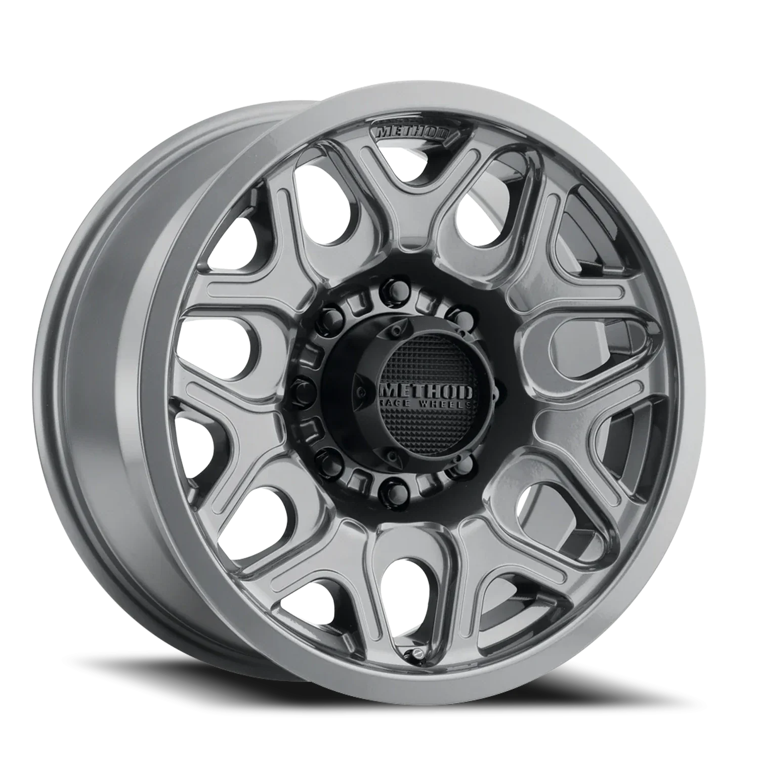 Method MR322 / 18x9 / 8x6.5 8x165 BP / 18ET / 5.68in BS / 130.81mm CB - Gloss Titanium Wheel