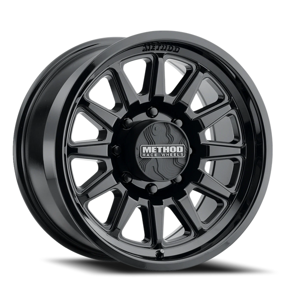 Method MR323 17x8.5 / 8x180 BP / 0ET / 4.72in BS / 130.81mm CB - Gloss Black Wheel