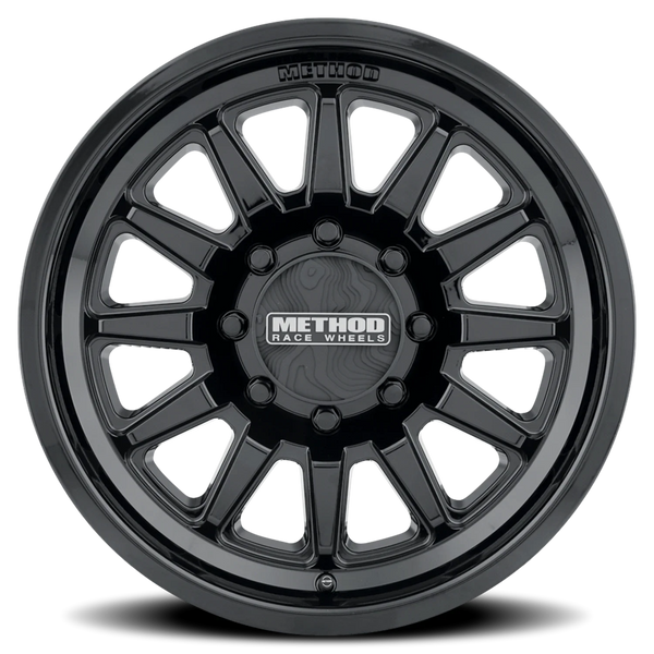 Method MR323 17x8.5 / 8x180 BP / 0ET / 4.72in BS / 130.81mm CB - Gloss Black Wheel
