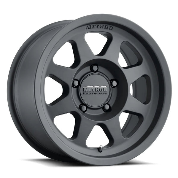 Method MR701 17x7.5 +50mm Offset 5x160 65mm CB Matte Black Wheel