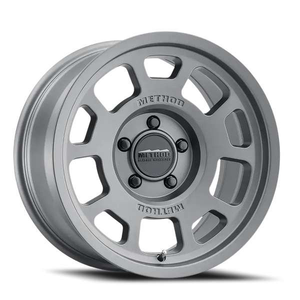 Method MR705 17x8.5 0mm Offset 5x5 5x127 71.5mm CB Titanium Wheel