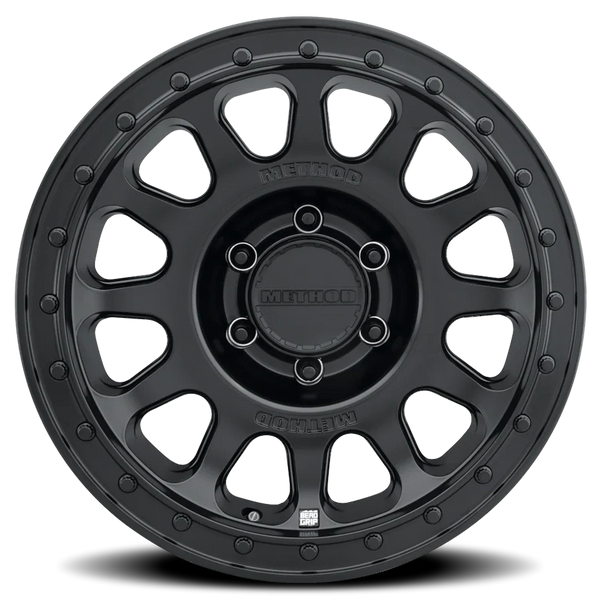 Method MR709 HD Bead Grip 17x 8.5in / ET0 / 6x135 BP / 87mm Bore - Black Wheel