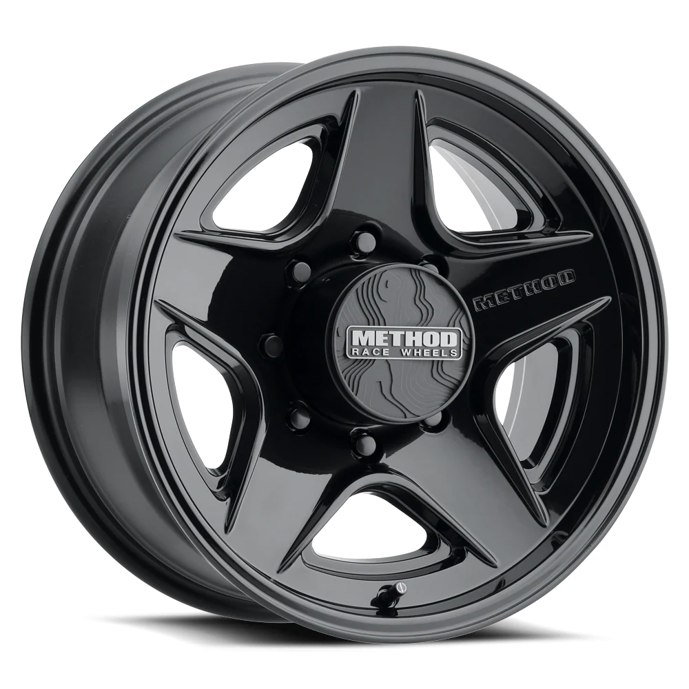 Method MR319 18x9 18mm Offset 8x6.5 8x165 BP 130.81mm CB Gloss Black Wheel