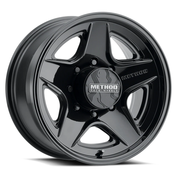 Method MR319 18x9 18mm Offset 8x6.5 8x165 BP 130.81mm CB Gloss Black Wheel