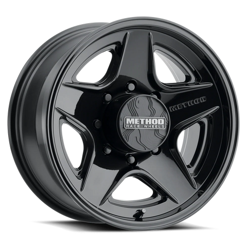 Method MR319 18x9 18mm Offset 8x6.5 8x165 BP 130.81mm CB Gloss Black Wheel
