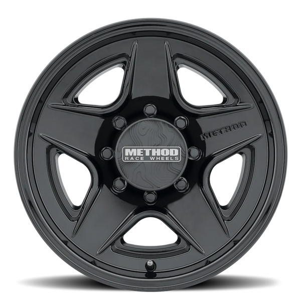 Method MR319 18x9 18mm Offset 8x6.5 8x165 BP 130.81mm CB Gloss Black Wheel