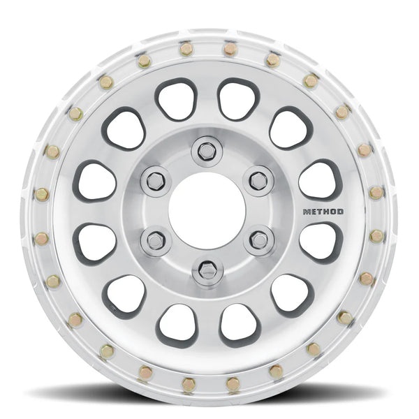 Method MR103 Beadlock 17x9 -12mm Offset 6x5.5 (6x139.7) 108mm CB Raw Machined Race Drilled w/BH-H24125 Wheel