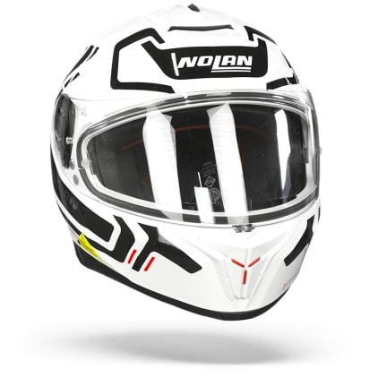 Nolan N80-8 Ally Helmet ( Gray / Blue&Red / White&Black )
