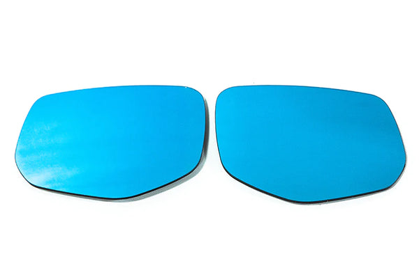 OLM Wide Angle Convex Mirrors w Turn Signals Defrosters (Blue) - Subaru WRX 2022 +