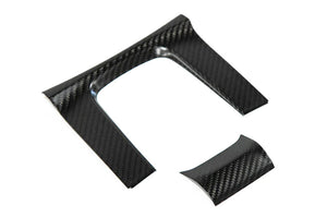 OLM Carbon Fiber Shifter Panel Cover (Matte Finish) - 2016-2021 Honda Civic