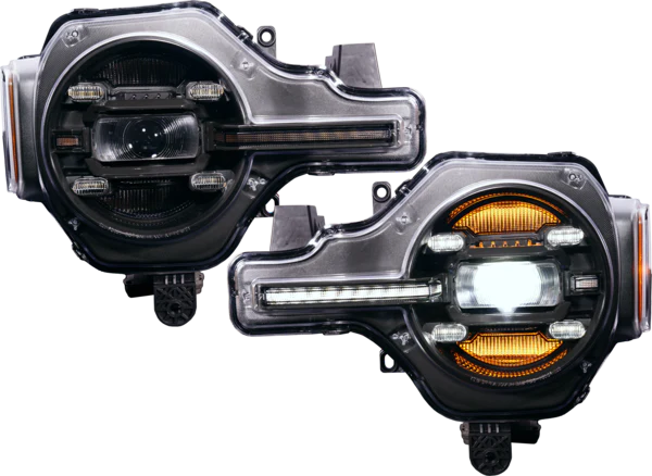 OLM Ford Bronco (2021 + ) Headlights (White DRL) Infinite Series