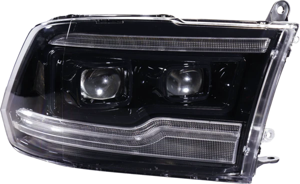 OLM Dodge Ram 1500 / 2500 / 3500 Headlights For 2009 - 2014 White DRL Infinite Series