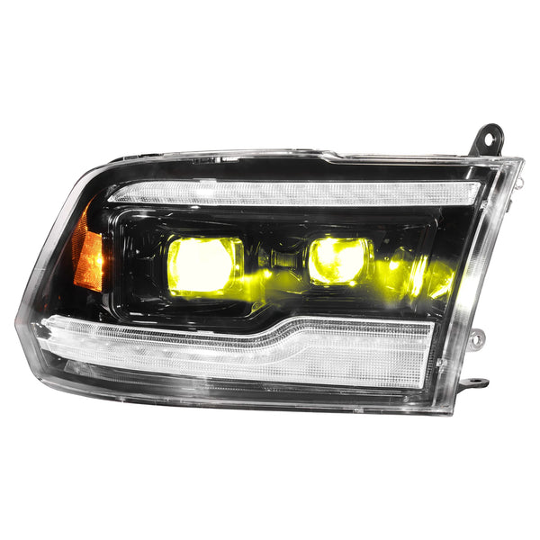 OLM 2009-2014 Dodge Ram Bi-Beam Headlights - Infinite Series (White DRL)