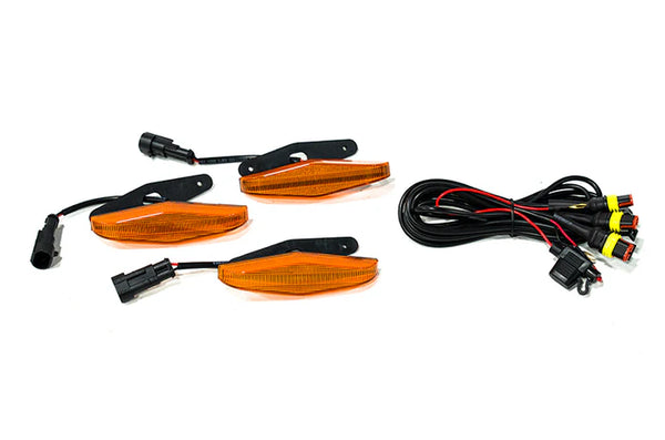 OLM Grille Lights (Amber Lens / Amber LED) -  2014 - 2019 Toyota 4Runner