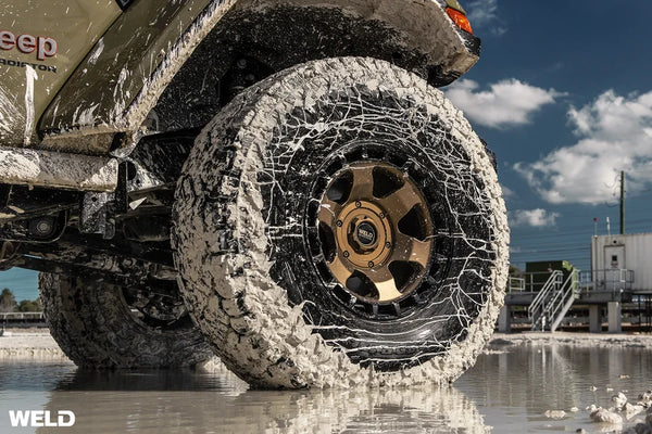 Weld Off-Road Ridge 17x9 - 6x135 / 6x139.7 BP - ET-12 - 106.1mm CB - Satin Bronze Wheel (Black Ring)