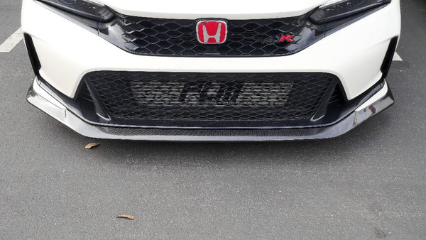 PLM Carbon Fiber Front Bumper Lip - 2023+ Honda Civic Type R FL5 K20C1