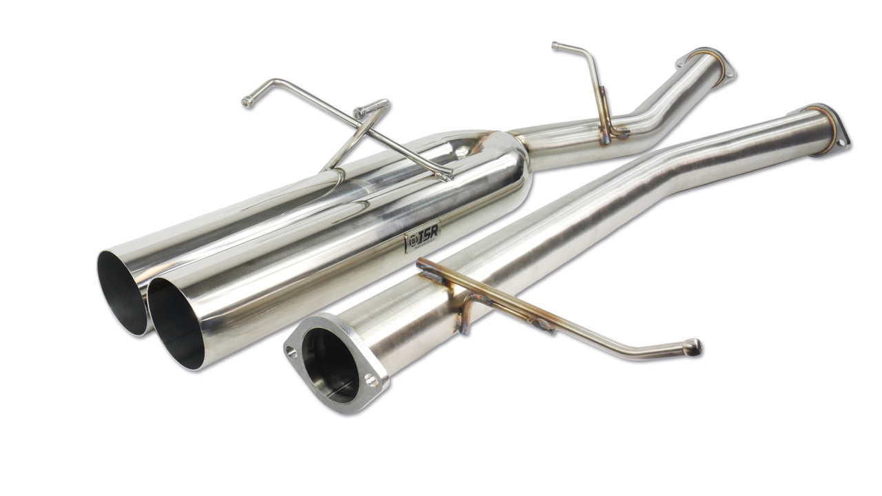 ISR Performance EP (Straight Pipes) Dual Tip Exhaust 4in - 89-94 (S13) Nissan 240sx