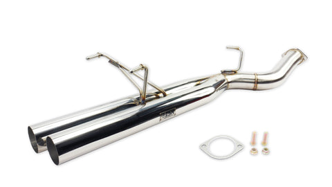 ISR Performance Series II - EP Dual Tip Blast Pipe Exhaust System Resonated 89-94 Nissan 240sx (S13)