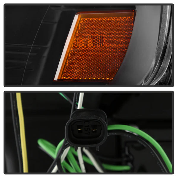 Spyder 2014 - 2020 Toyota 4Runner Projector Headlights w/Seq. LED Turn Sig. LED White Light Bar Park Light