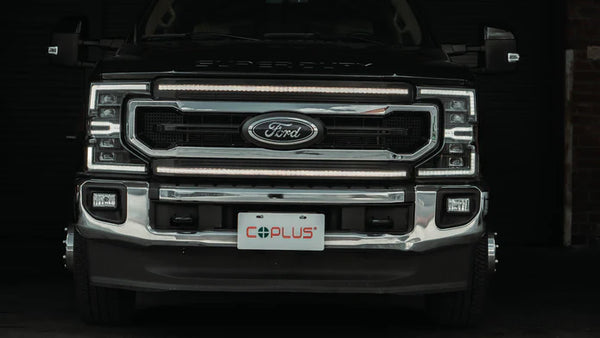 OLM Infinite Series Headlights (White DRL) - 2020-2022 Ford Super Duty F250 / F350