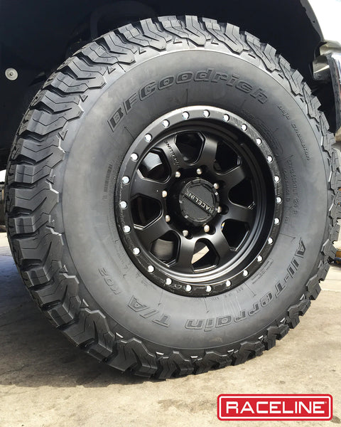 Raceline 929B Avenger 17x9in / 5x139.7 BP / -12mm Offset / 107.95mm Bore - Satin Black Wheel