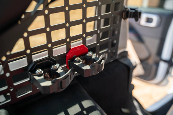 DV8 Offroad Quick Release Molle Panel Tool Mounts | Pair - Red