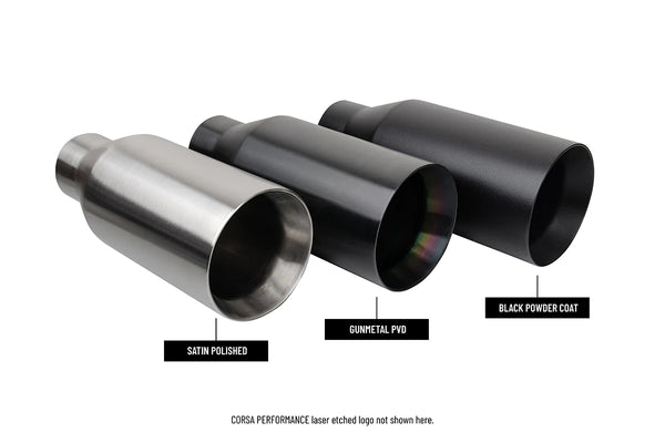 Corsa 2021 + Dodge Ram TRX Crew Cab Xtreme Catback Exhaust Dual Rear Satin Tip