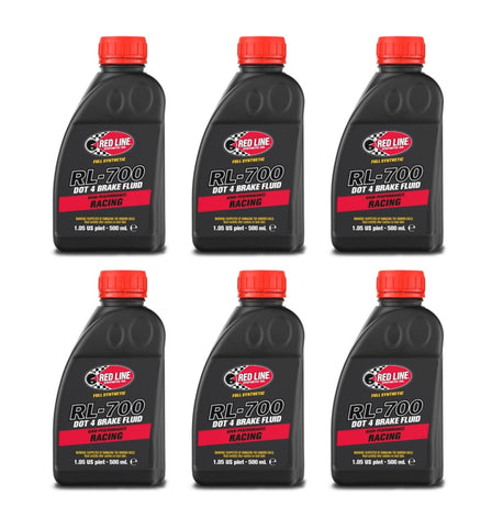 Red Line RL-700 Racing Brake Fluid DOT 4 ( 6 Pack )