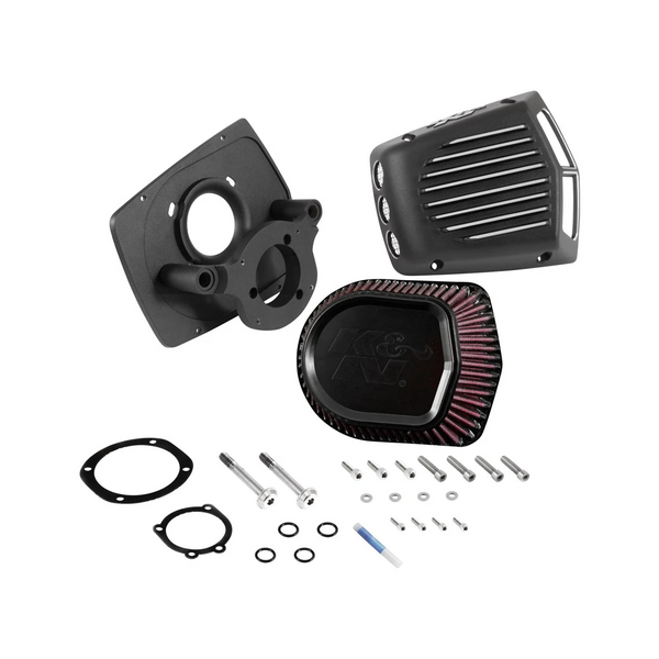 K&N Street Metal Intake System for 2001 - 2016 Harley Davidson Softail/Dyna - Shaker Black