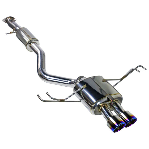 REMARK 2023+ Toyota GR Corolla Dual Center Exit w/ Resonator Burnt Stainless Steel Catback Exhaust,