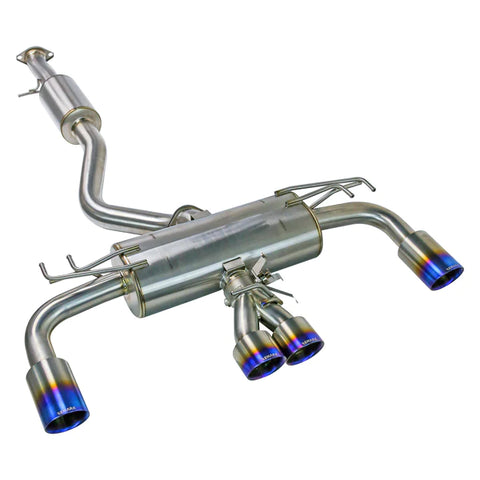 Remark 2023+ Toyota GR Corolla Elite Spec Quad Tip Full Titanium Cat Back Exhaust