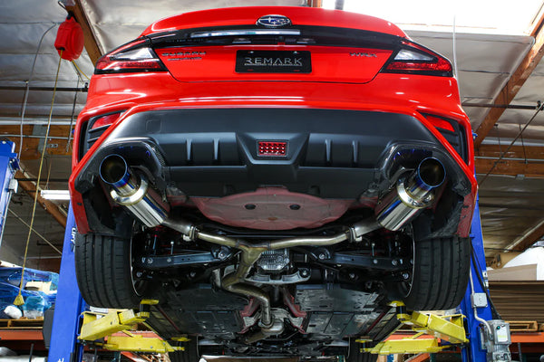 REMARK 2022+ Subaru WRX VB Axleback Exhaust - Dual R1 Spec Burnt Stainless