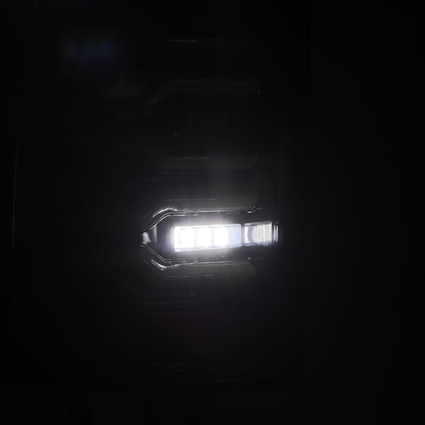 AlphaRex 2007 - 2014 Chevrolet Silverado 1500 (Ex. Hybrid Models) LUXX-Series LED Tail Lights Alpha-Black