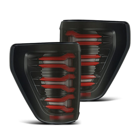 AlphaRex 2021 + Ford F-150 LUXX LED Tailights Black/Red