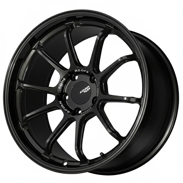 Advan RZ-DF2 19x9.5 / +29 Offset / 5x114.3 / 73mm Bore / Racing Titanium Black