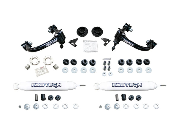 Fabtech 2024 + Toyota Tacoma 3in UCA Kit w/ Ball Joint & Shock Spacers & Perf. Shocks