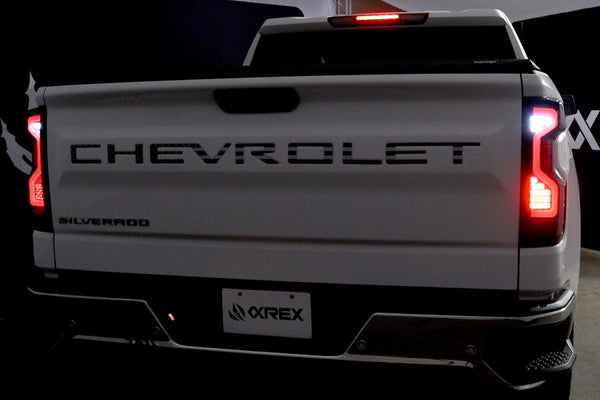 AlphaRex 2019 - 2023 Chevrolet Silverado 1500/2500HD/3500HD PRO-Series LED Tail Lights Jet Black