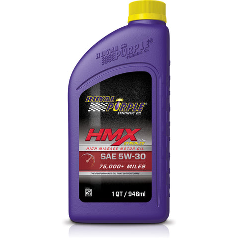 Royal Purple HMX Premium Synthetic High Mileage 5W-30 Motor Oil - 1 Quart ( 6 Pack )