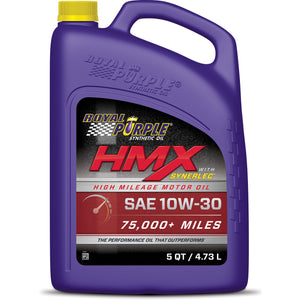 Royal Purple HMX Premium Synthetic High Mileage 10W-30 Motor Oil - 5 Quart ( 3 Pack )