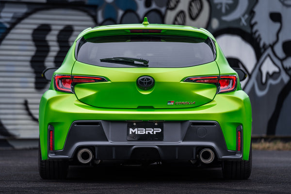 MBRP 3" Cat-Back, 2023+ Toyota Corolla GR 1.6L, Dual Split Rear w/ Carbon Fiber Tips, Street Profile