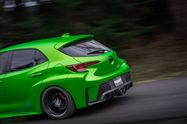 MBRP 3" Cat-Back, 2023+ Toyota Corolla GR 1.6L, Dual Center Rear w/ Carbon Fiber Tips, T304 Stainless Steel