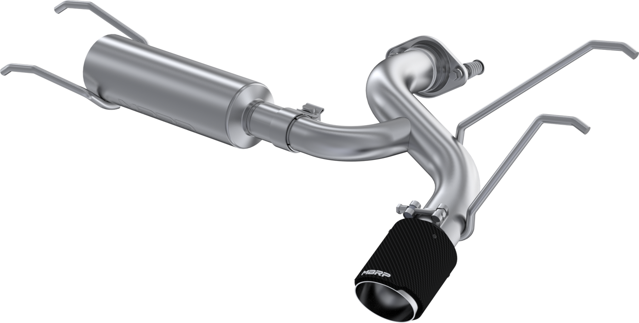 MBRP 2.5” Axle-Back w/ Carbon Fiber Tip, 2016-2025 Mazda MX-5 Miata ND 2.0L, T304 Stainless Steel