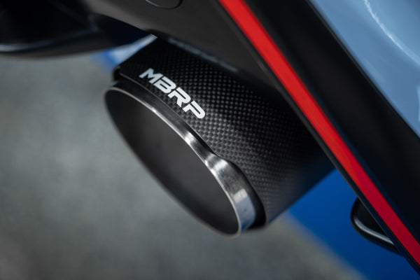 MBRP 2022 + Hyundai Kona N 2.0L Turbo 3in Cat Back Dual Rear with Carbon Fiber Tips - T304
