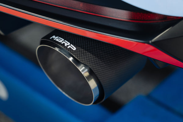 MBRP 2022 - 2023 Hyundai Elantra N 2.0L Turbo T304 5in OD Carbon Tips Dual Outlet 3in Active Cat Back Exhaust