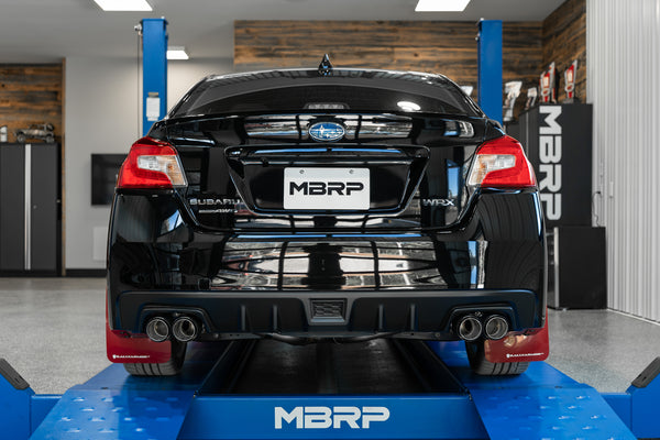 MBRP 3" Cat Back, Dual Split Rear Exit, T304, with Carbon Fiber Tips, Race verison Subaru WRX 2.0L/ WRX STI 2.5L 2015 - 2021