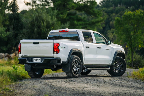 MBRP 2023 + Chevy Colorado/GMC Canyon Stainless Steel 3in Cat-Back, Street Profile Single High Clearance Rear Exit
