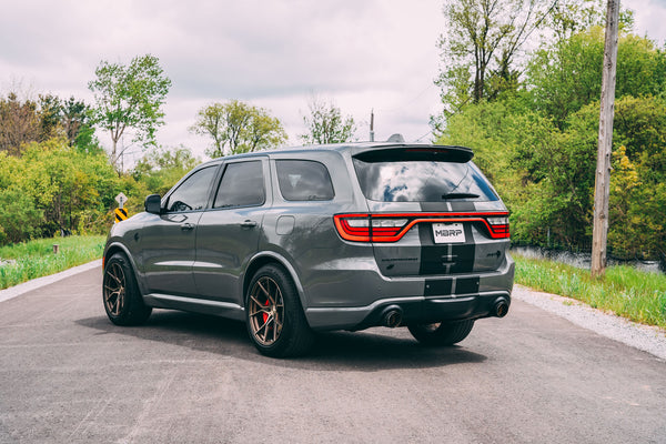 MBRP 3" Cat-Back, 2018-2025 Dodge Durango SRT, SRT Hellcat 6.2L/ 6.4L, Dual Rear Exit w/ Carbon Fiber Tips, T304 Stainless Steel