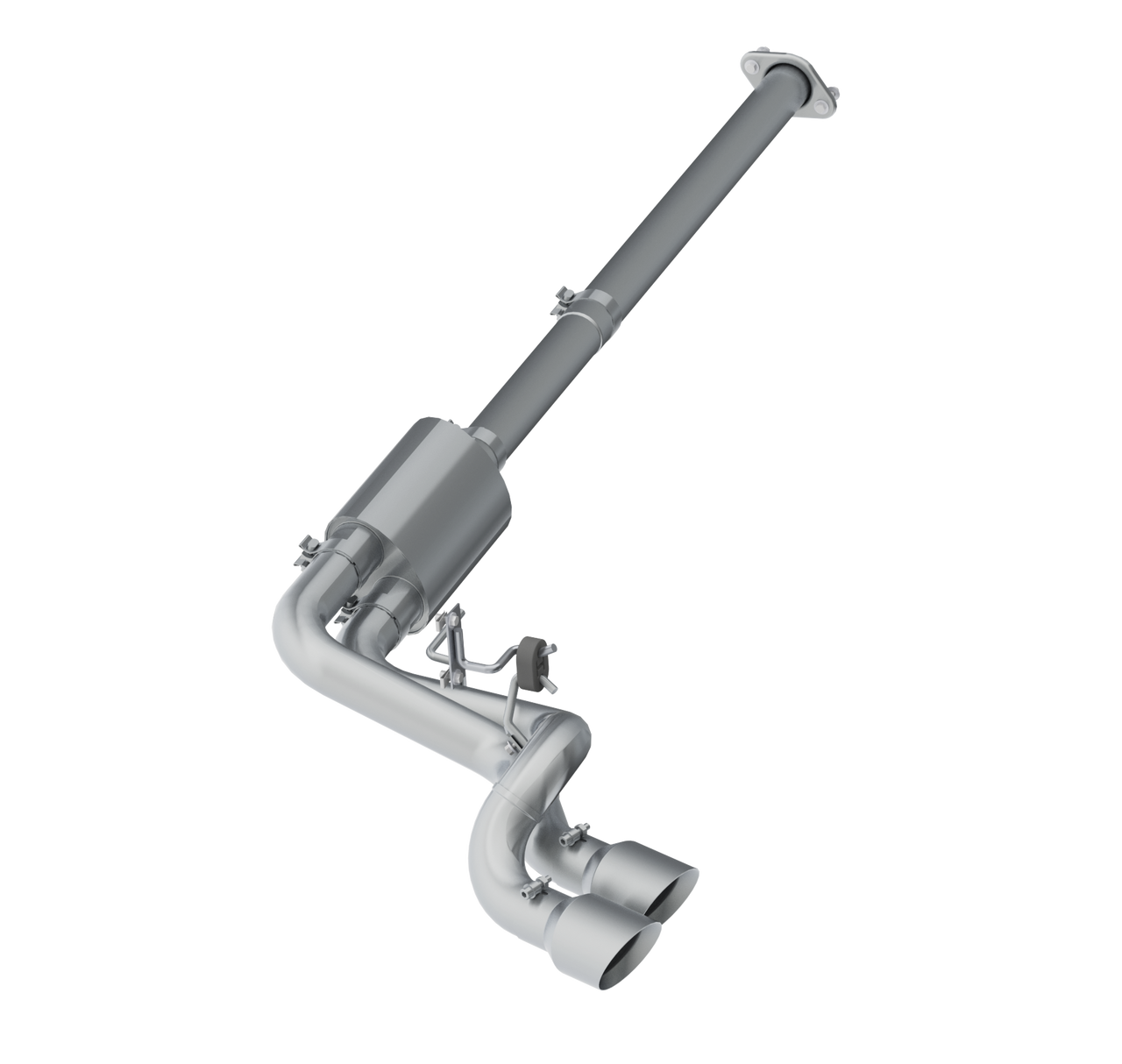 MBRP 2009 - 2014 Ford F150 3.5L 5.0L 3.7L Pre-Axle 4.5in OD Tips Dual Outlet 3in Aluminzed Cat Back
